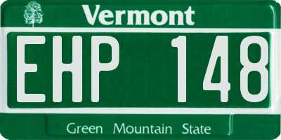 VT license plate EHP148