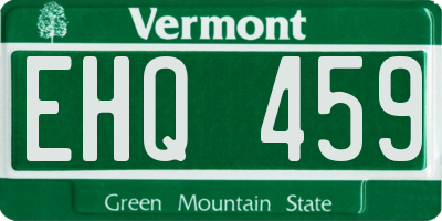 VT license plate EHQ459