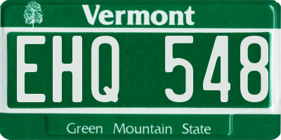 VT license plate EHQ548