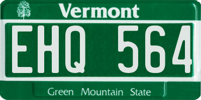 VT license plate EHQ564