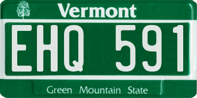 VT license plate EHQ591