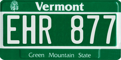 VT license plate EHR877
