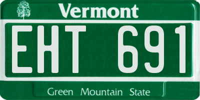 VT license plate EHT691