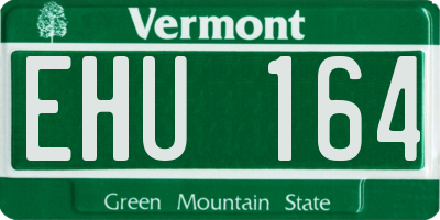 VT license plate EHU164