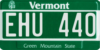 VT license plate EHU440