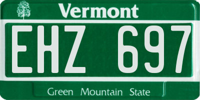 VT license plate EHZ697