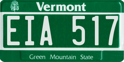 VT license plate EIA517