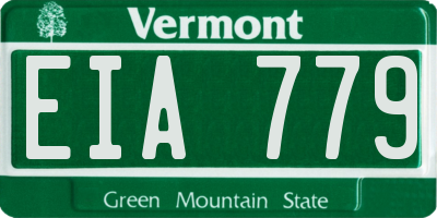 VT license plate EIA779