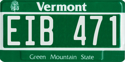 VT license plate EIB471
