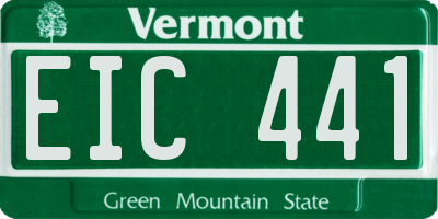 VT license plate EIC441