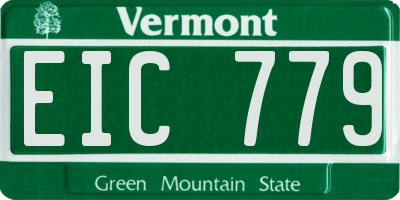 VT license plate EIC779