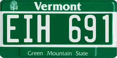 VT license plate EIH691