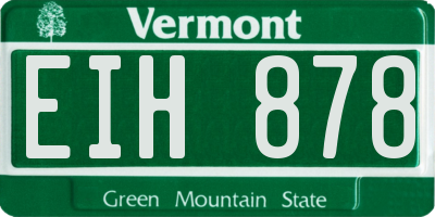 VT license plate EIH878