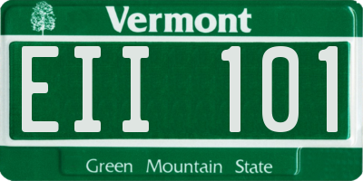 VT license plate EII101