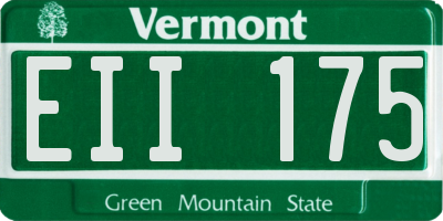 VT license plate EII175