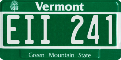 VT license plate EII241