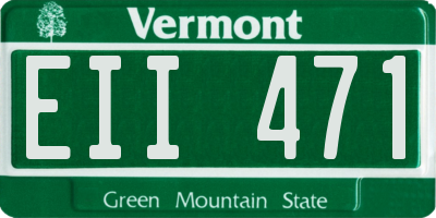 VT license plate EII471