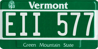 VT license plate EII577
