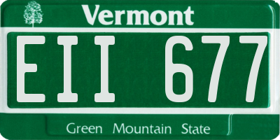 VT license plate EII677