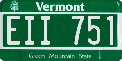 VT license plate EII751