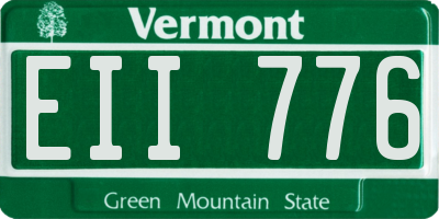 VT license plate EII776