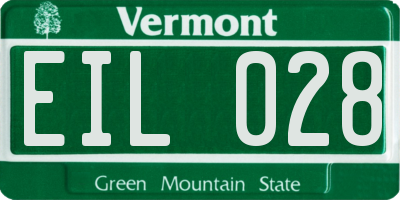 VT license plate EIL028