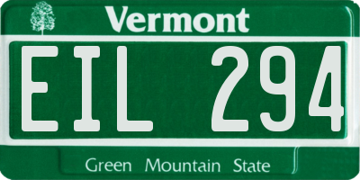 VT license plate EIL294