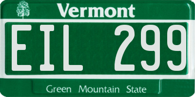 VT license plate EIL299