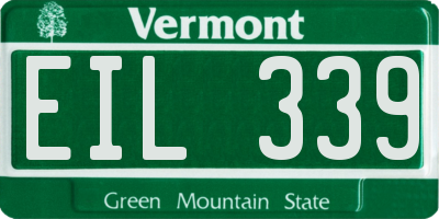 VT license plate EIL339