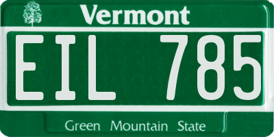 VT license plate EIL785