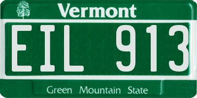 VT license plate EIL913