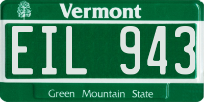 VT license plate EIL943