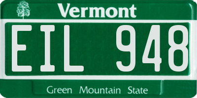 VT license plate EIL948