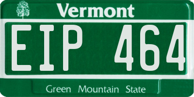 VT license plate EIP464