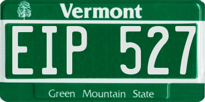 VT license plate EIP527