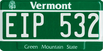 VT license plate EIP532