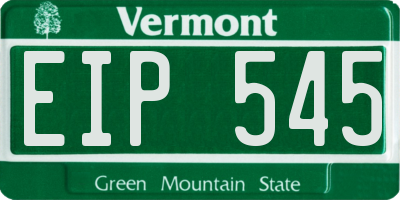 VT license plate EIP545