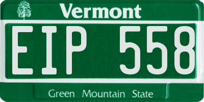 VT license plate EIP558