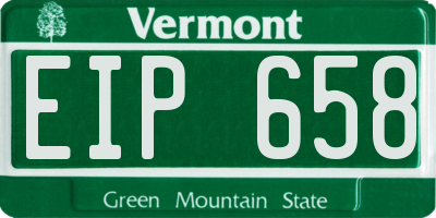 VT license plate EIP658