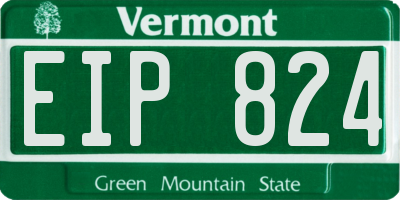 VT license plate EIP824