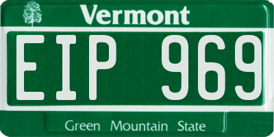 VT license plate EIP969