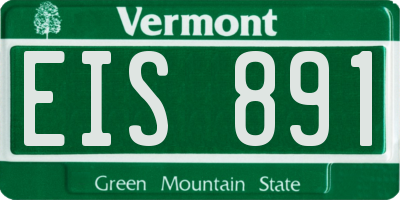 VT license plate EIS891