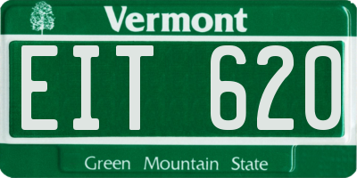 VT license plate EIT620