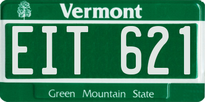 VT license plate EIT621