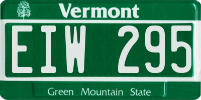 VT license plate EIW295