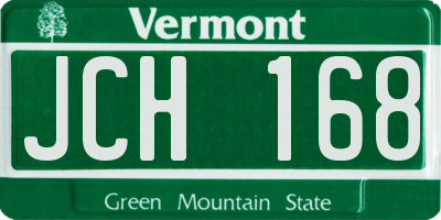 VT license plate JCH168