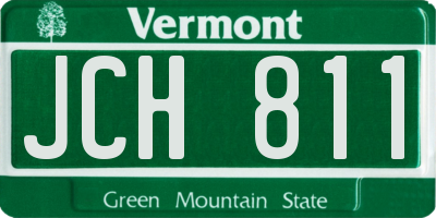 VT license plate JCH811