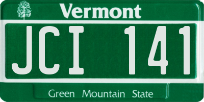 VT license plate JCI141