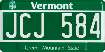 VT license plate JCJ584