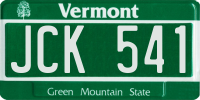 VT license plate JCK541